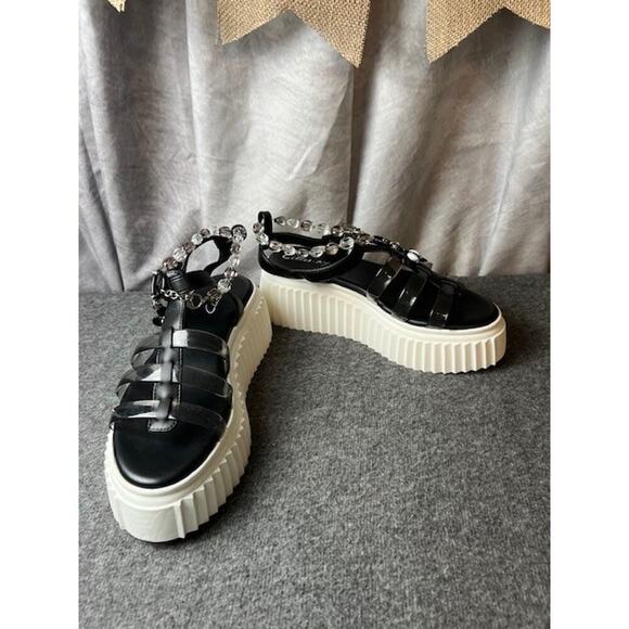 Circus NY by Sam Edelman Women's Black Ester Platform Sandals Shoe Size 8 - Picture 4 of 8